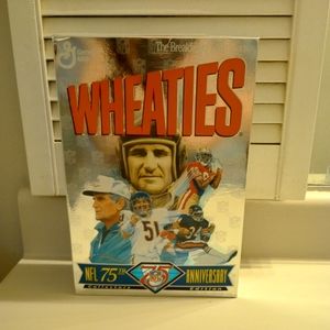 Wheaties 75th Anniversary of the NFL Vintage cereal box sealed never opened